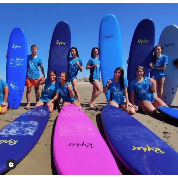 Tabla de surf softboard Ryder Mal Pink/Yellow