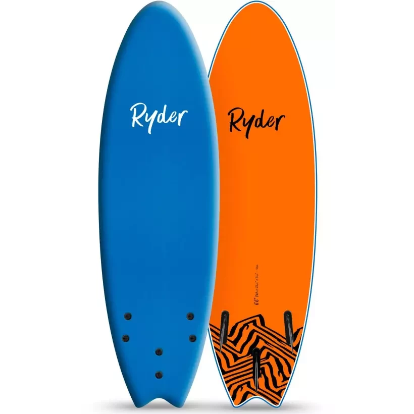 Surfbrett softboard Ryder Fish Midnight Blue/Orange