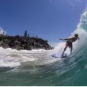 Tabla de surf softboard Ryder Fish Midnight Blue/Orange