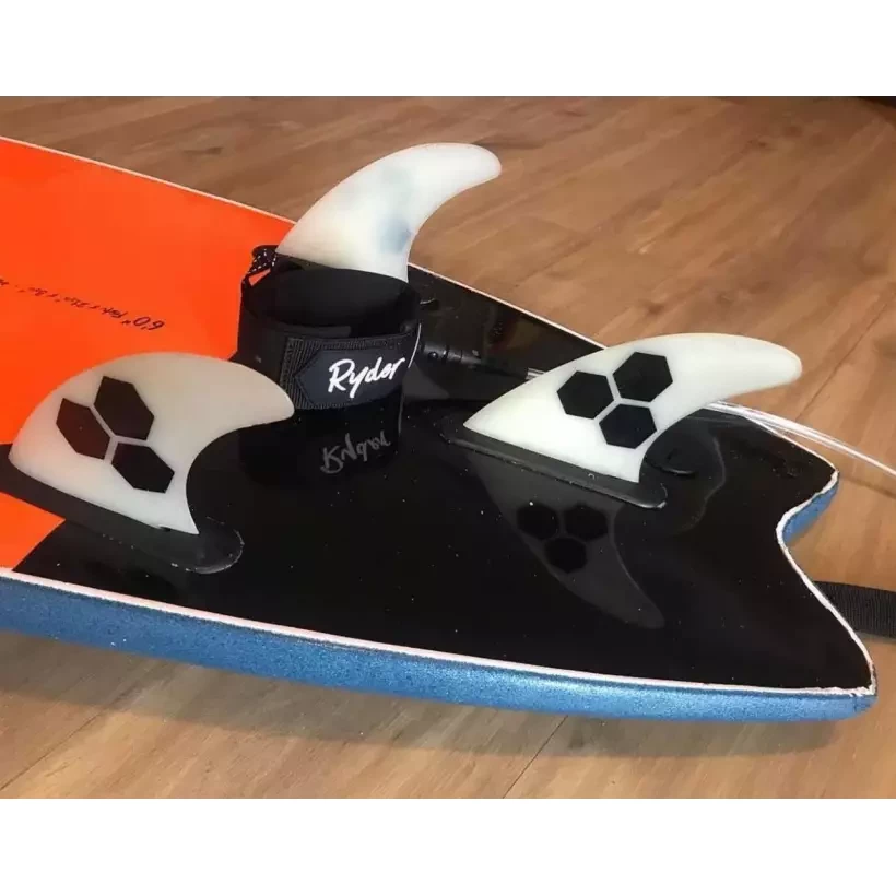 Prancha de surf softboard Ryder Fish Midnight Blue/White