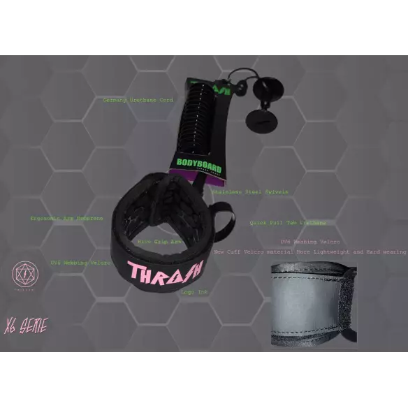 Leash für bodyboard Thrash X6 Leash für bodyboard Thrash X6