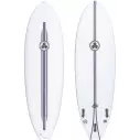 Surfplank Channel Island Zwart en Wit