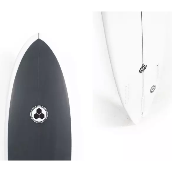 Surfbrett Channel Island Black and White Surfbrett Channel Island Black and White