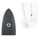 Tavola da surf Isola del Canale in Bianco e Nero
