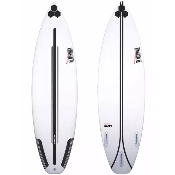 Tavola da surf Isola del Canale in Bianco e Nero