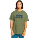 Tee Shirt quiksilver step inside kaki