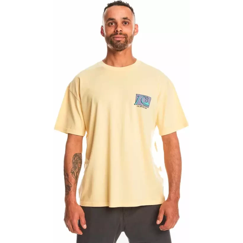 Tee Shirt quiksilver Take Us Back mellow yellow