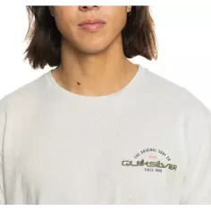 Camiseta quiksilver arched type beige 2