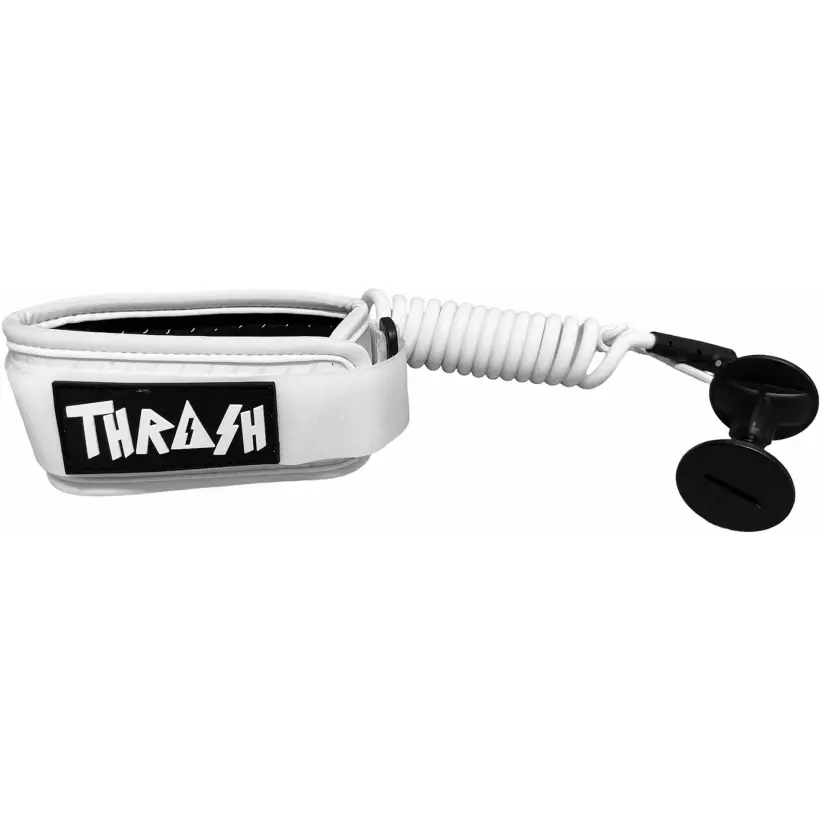 Leash de bodyboard Thrash Biceps V-Grip 8mm Full White