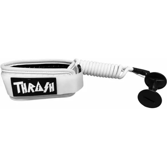 Leash bodyboard Thrash per I Bicipiti V-Grip 8mm Full White
