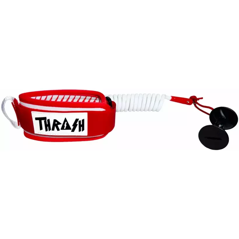 Bodyboard leash Thrash Biceps V-Grip 8mm Red/White