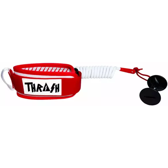 Leash de bodyboard Thrash Biceps V-Grip 8mm Red/White