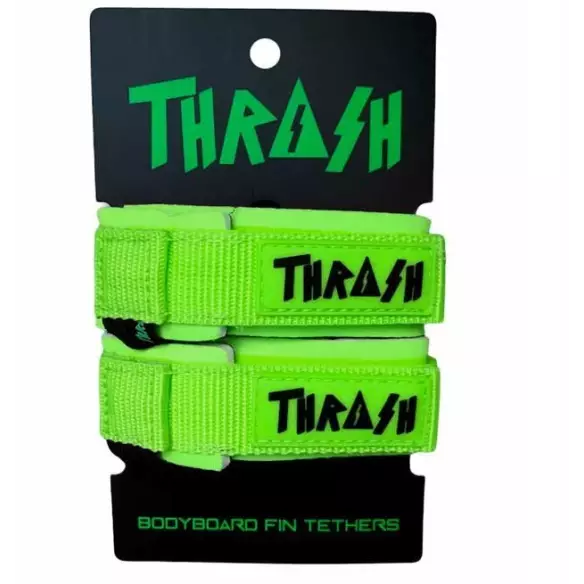 Thrash fin leash V-Grip Black Logo White