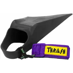 Leash de Pé de pato de bodyboard Thrash V-Grip Black Logo White