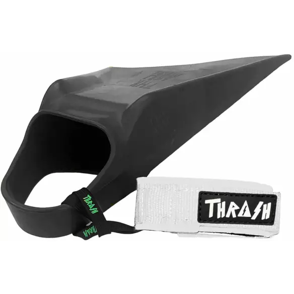 Leash de palmes de bodyboard Thrash V-Grip Black Logo White