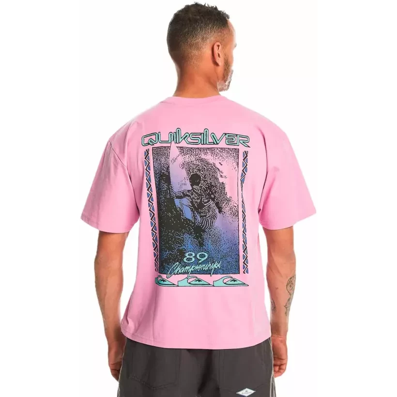 Tee Shirt quiksilver back flash violet