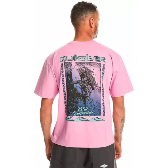 Tee Shirt quiksilver back flash violet