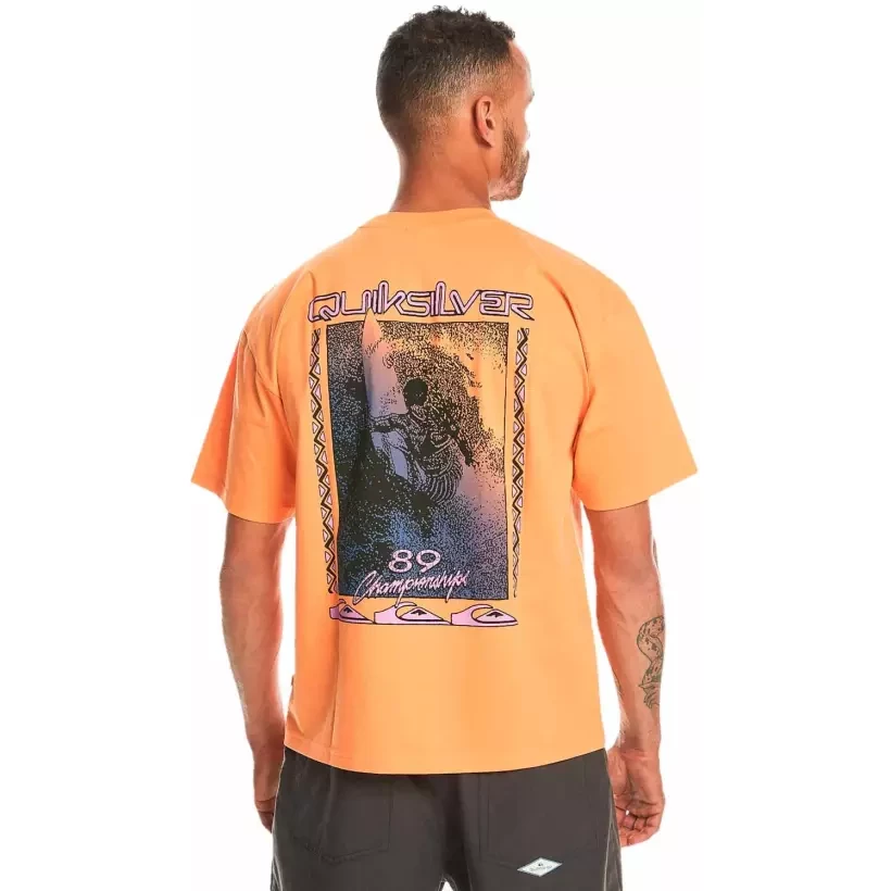 T-Shirt quiksilver back flash violet