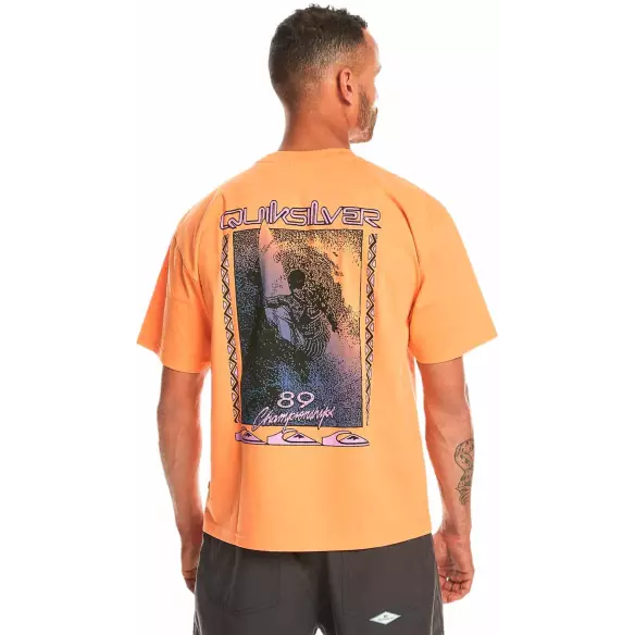 T-Shirt quiksilver back flash violet