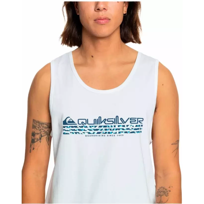 Tee Shirt quiksilver Omni Fill Dark white