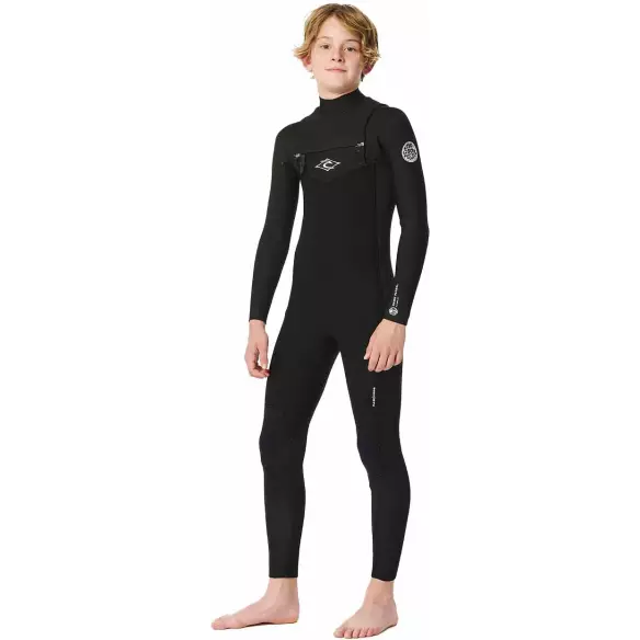 Fato de neoprene Rip Curl Dawn Patrol 4/3mm Junior BZ Black