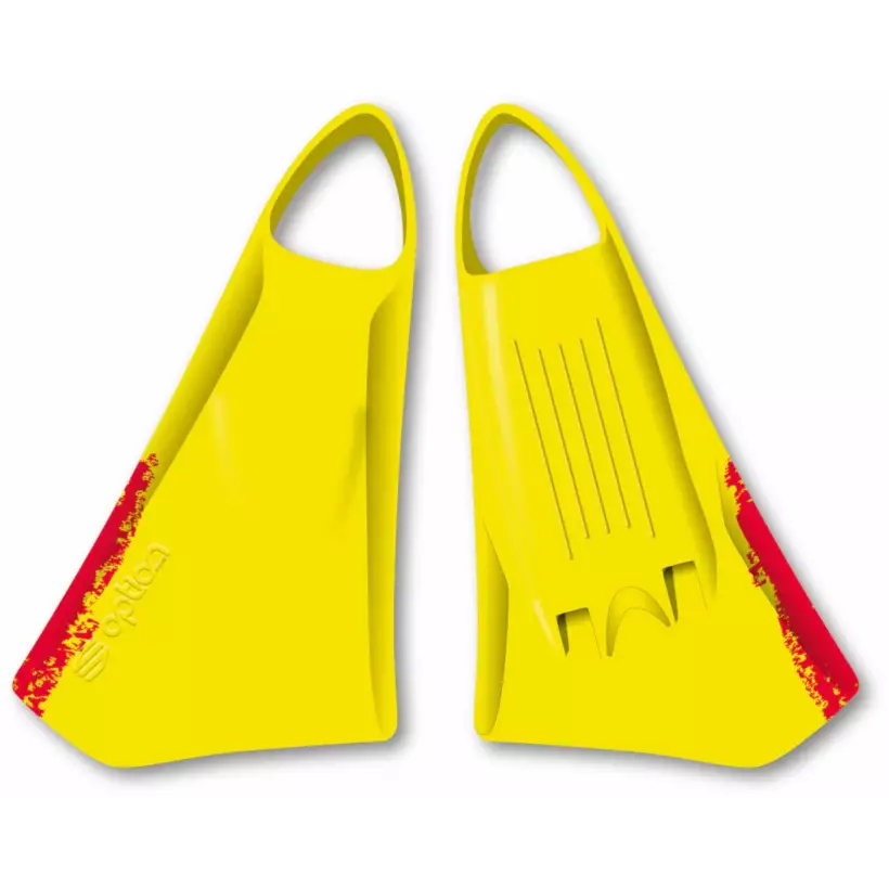 Barbatanas de bodyboard Option 2 Amarelo/Vermelho