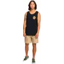 Tee Shirt quiksilver Long Fade black