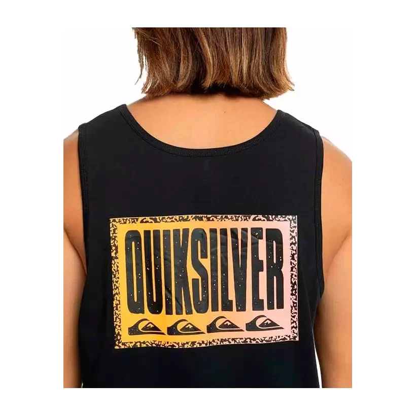Tee Shirt quiksilver Long Fade black