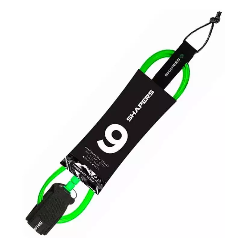 Leash de surf Shapers Longboard Lime