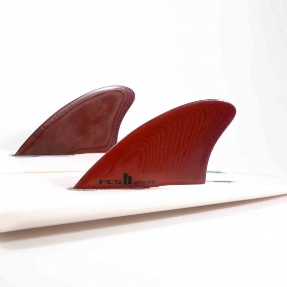 Ailerons de surf twin fins FCSII Retro Keel PG