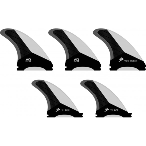 Quillas FIREWIRE VELOX 5 Fin set grey Quillas FIREWIRE VELOX 5 Fin set grey