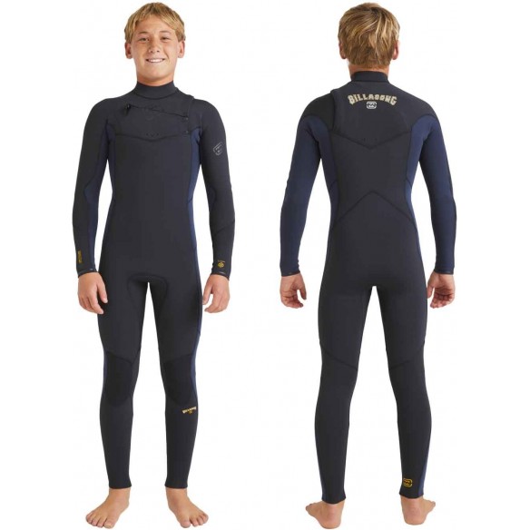 Fato Surf Billabong Absolute Natural 4/3mm CZ Junior Dark Navy Fato Surf Billabong Absolute Natural 4/3mm CZ Junior Dark Navy