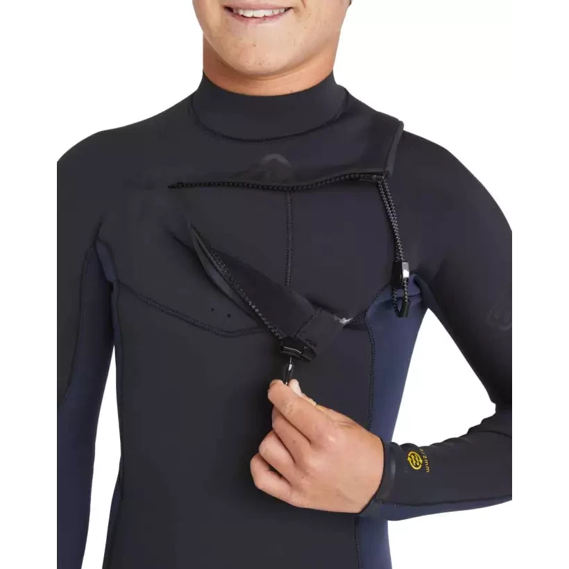 Neopreno Billabong Absolute Natural 4/3mm CZ Junior Dark Navy