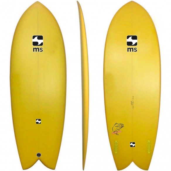 Tavola da surf Retrò Pesce MS Black Bass Tavola da surf Retrò Pesce MS Black Bass