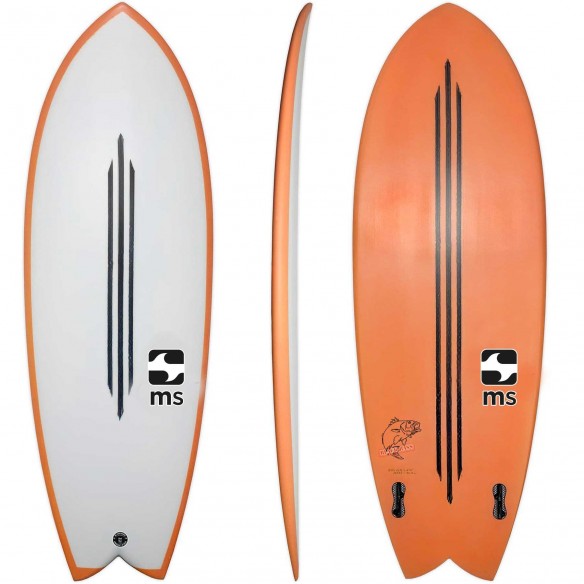 Prancha de surf Retro Fish MS Black Bass Prancha de surf Retro Fish MS Black Bass