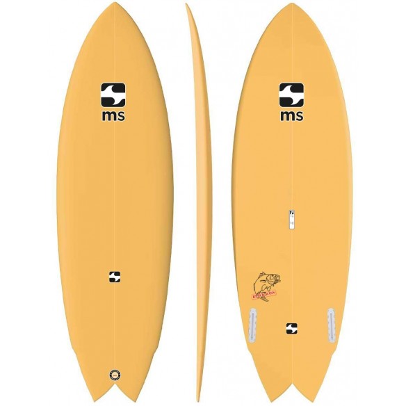 Tavola da surf Retrò Pesce MS Black Bass