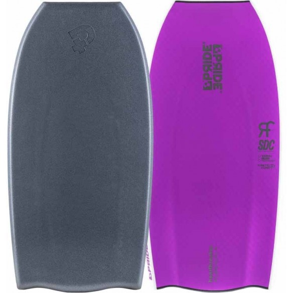 Pranche de bodyboard Pride Heartbreaker PP Radial SDC Varial Bat Grey/Purple