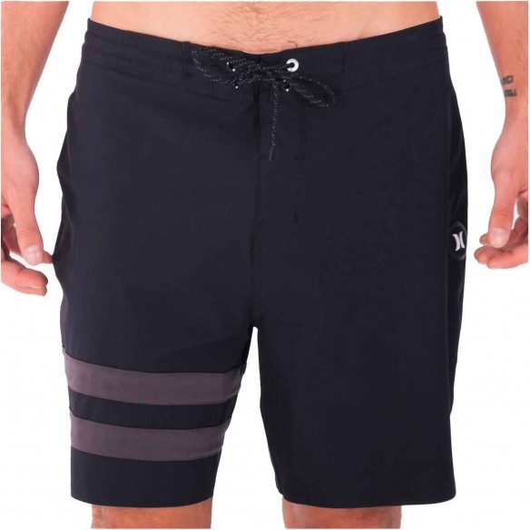Badehose Hurley Phantom Block Party Renegade 18'' BLACK