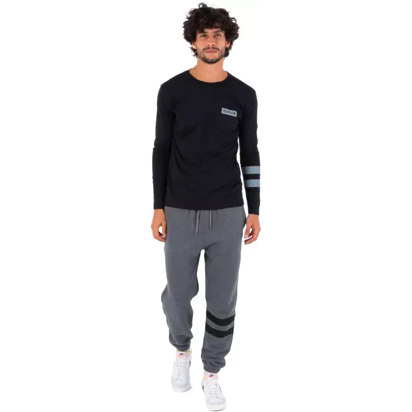 Camiseta Manga Longa Hurley Oceancare Black Party