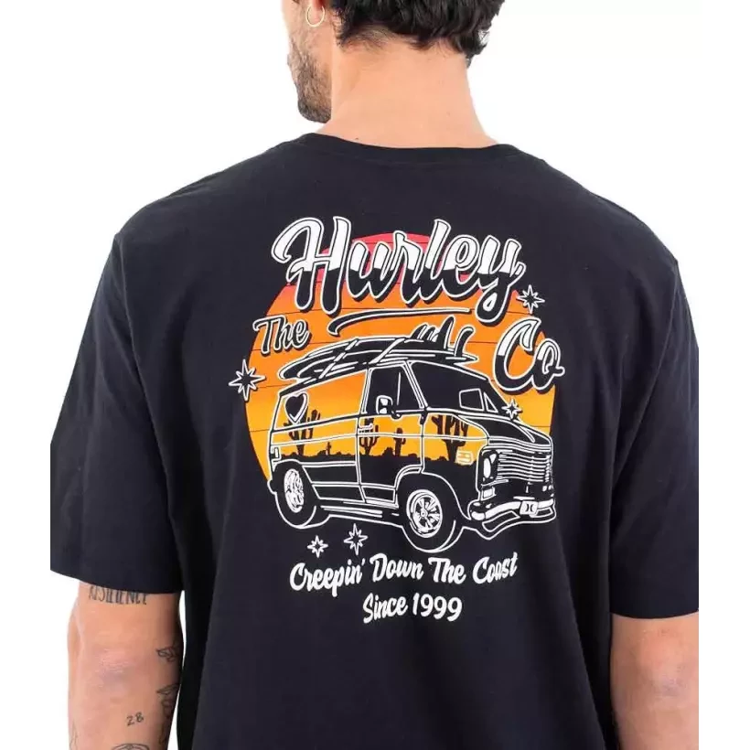 Camiseta Hurley Everyday Creepin´ Black