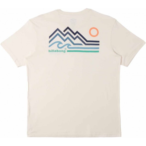 Camiseta Billabong Range Off White Boy