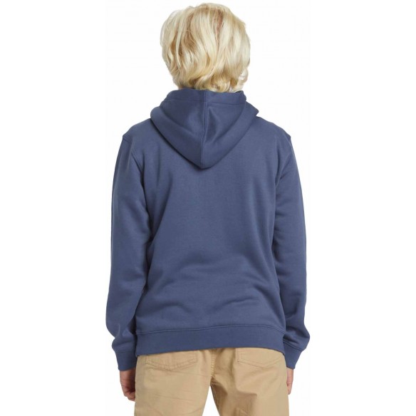 Suéter Quiksilver Graphic Youth Hoodie Vintage Indigo