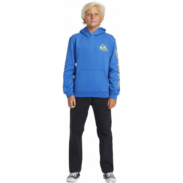 Suéter Quiksilver Omni logo Hoodie Youth Nebulas Blue