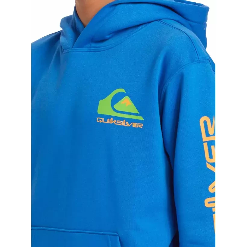 Felpa Quiksilver Omni logo Hoodie Youth Nebulas Blue
