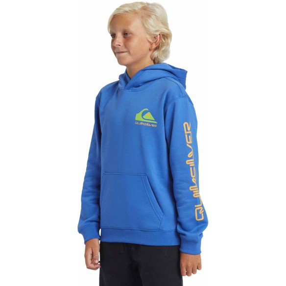 Suéter Quiksilver Omni logo Hoodie Youth Nebulas Blue