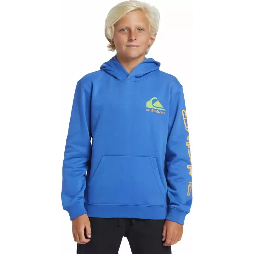 Felpa Quiksilver Omni logo Hoodie Youth Nebulas Blue