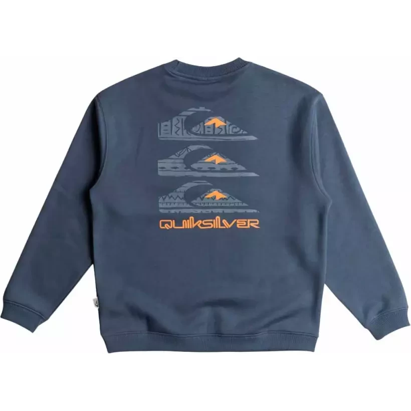 Suéter Quiksilver Omni logo Hoodie Youth Nebulas Blue