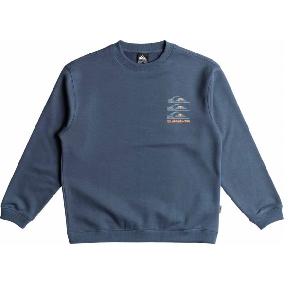 Sweatshirt Quiksilver Omni logo Hoodie Youth Nebulas Blue