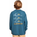 Sweatshirt Quiksilver Omni logo Hoodie Youth Nebulas Blue