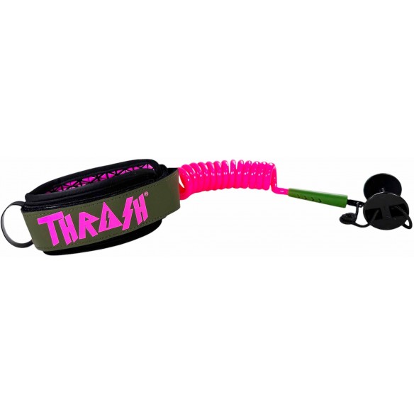 Leash für bodyboard Thrash 9mm Ultra Series Pink/Green Army Leash für bodyboard Thrash 9mm Ultra Series Pink/Green Army